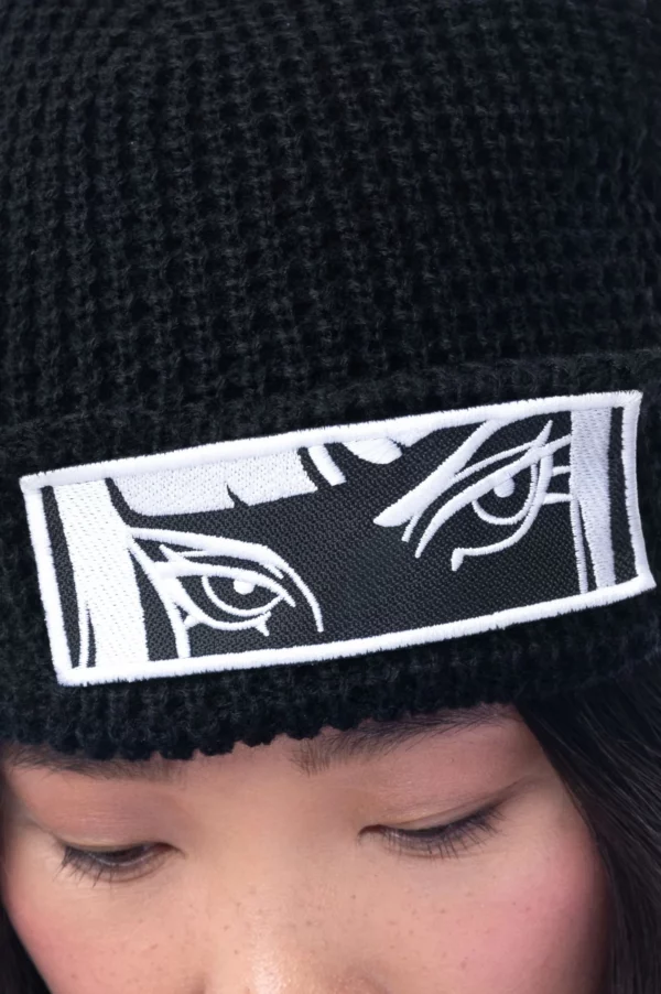 Devil's Gaze Beanie black and white